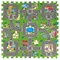 Sorbus Interlocking Traffic Puzzle Play Mat - Fun for bedroom, playroom, nursery, indoor playground, interactive display, and more (9 Tiles)